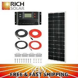 100 Watt 12 Volts Mono Solar Kit with 30Amp PWM Charge Controller