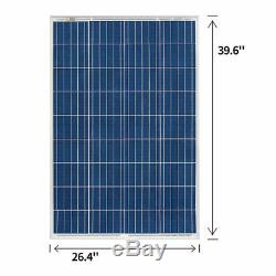 100 Watts 12 Volt Polycrystalline Solar Kit with 30Amp PWM Charge Controller