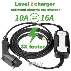 10A/16Amp LEVEL2 EV ELECTRIC VEHICLE CAR BATTERY FAST Charger BOX EVSE CABLE