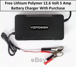 12.6 Volt 100 Ah Off Grid Solar Lithium Battery With Free 12.6V 10 Amp Charger
