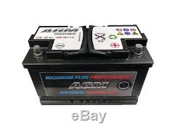 12 Volt 80Ah 800 Amp AGM Car Battery 12V 800 Stop Start Battery 115 Battery