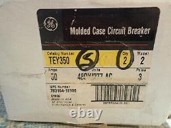 1 New GE TEY350 3 pole 50 amp 480 volt TEY bolt on Circuit Breaker