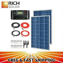 200 Watts 12 Volt Polycrystalline Solar Kit with 30Amp PWM Charge Controller
