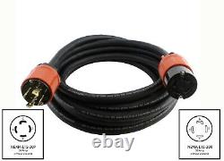 25ft 30 Amp 3-Phase 250 Volt NEMA L15-30 Industrial Extension Cord by AC WORKS