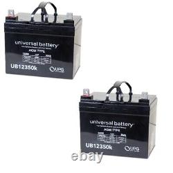2PK NEW 12V 35AH 12 Volt 35 Amp Hour Battery Electric Wheelchair Scooter U1