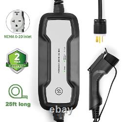 32A Level 2 EV Charging station & 16A 110V Portable Electric Vehicle car Charger