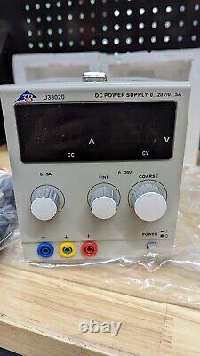 3B Scientific U33020 115 volt DC Power Supply, 0-20V 5 amp new open box