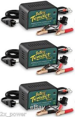 3 PACK Battery Tender Plus 021-0128 12 Volt 1.25 Amp Battery Charger 3x