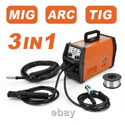 3in1 MIG Welder 120Amp 110/220V Dual Volt Stick ARC LIFT TIG MIG Welding Machine