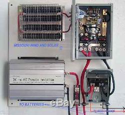 440 amp 10,000 watt charge controller 12/24/48 volt 4 wind turbine solar panel