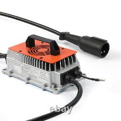 48 Volt 18 Amp Golf Cart Battery Charger 3-Pin Round Plug for Club Car IP67