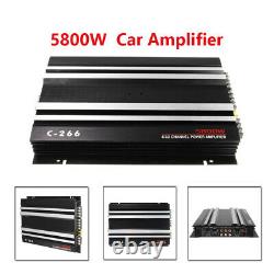 4 Channel 5800Watt Auto Car 12V Amplifier Stereo Audio Speaker Amp For Subwoofer