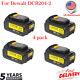 4 Pack For Dewalt 20v 20 Volt Max Xr 6.0 Amp Lithium Ion Battery Pack Dcb204-2