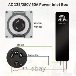 50 Amp Generator Power Inbox 125/250 Volts Dust moisture Lite weight