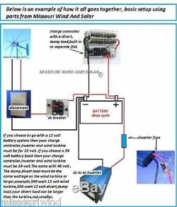 880 AMP Digital Charge Controller 24 Volt DC for Wind Turbine Solar Panel