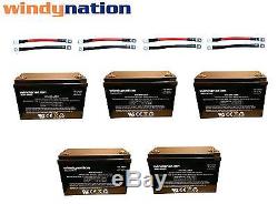 AGM Deep Cycle Battery Bank 12V 24V 48V Off Grid Solar Wind 100AH to 1000AH