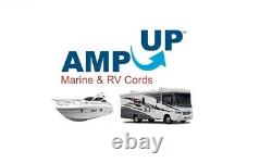 AMP UP 50A 125/250V x 50' Marine Shore Power Boat Cord Yellow 50 50 volt foot ft
