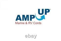 AMP UP 50a 125/250V x 25' Foot Marine Shore Power Boat Cord Yellow volt ft 50 25