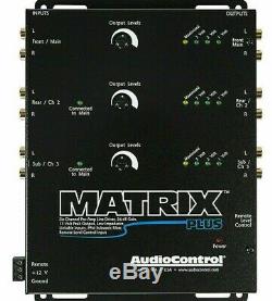 AudioControl Matrix PLUS 6 Channel 24 dB Gain Pre Amp RCA 13 Volt Line Driver