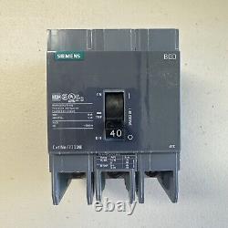 BQD340 Siemens 40 Amp 3 Pole 480 Volt Bolt-On Molded Case Circuit Breaker