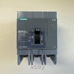 BQD340 Siemens 40 Amp 3 Pole 480 Volt Bolt-On Molded Case Circuit Breaker