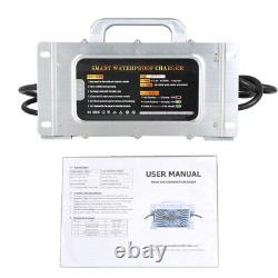 Battery Charger 48 Volt 15 Amp 3 Pin Round For Club Car Golf Cart