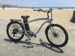 Beach Cruiser Electric Bike 500 watt 48 volt 13 amp E-bike Step Over Frame