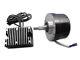 Black 17 Amp 12 Volt Alternator Generator Conversion Kit, For Harley Davidson