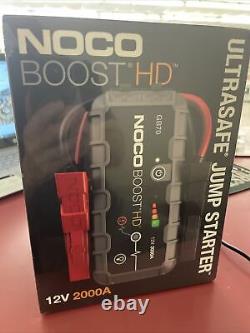 Brand New NOCO Boost HD GB70 2000 Amp 12-Volt UltraSafe Lithium Jump Starter Box