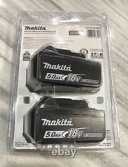 Brand New Original Makita 18 volt Lithium Batteries 2 pk 5.0 amp BL1850B-2