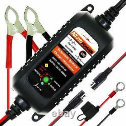 Car Battery Charger Maintainer RV Truck Motorcycle 12V Amp Volt Smart Trickle