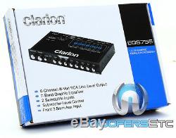 Clarion Eqs755 Eq 7 Band Equalizer Aux. 8 Volt Sub Subwoofer Speakers Pre Amp