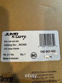 Clore Automotive Jump N Carry JNC 660 1700 Peak Amp 12 Volt Jump Starter New