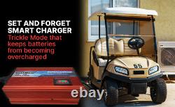Club Car Charger 48 volt 10 Amp Golf Cart Charger 3 Pin Plug OPEN BOX