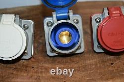 Crouse Hinds E1016 Female Camlok Connectors WithCovers Set Of 5 Volts 600 400 Amps