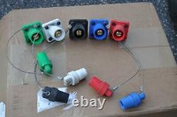 Crouse Hinds E1016 MALE Camlok Connectors WithCovers Set Of 5 Volts 600 400 Amps