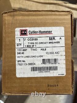 Cutler Hammer CC2100, 100 Amp, 240 Volt, 2 Pole, Circuit Breaker NEW-B