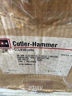 Cutler Hammer ECL03B1A9A 9 POLE ELECTRICAL HELD 20A LIGHTING CONTACTOR