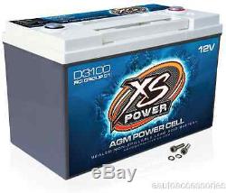 D3100 XS Power Sealed AGM 12 Volt 5,000 Max Amp Lead Acid Battery with Hardware
