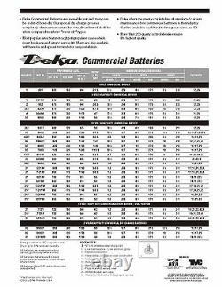 DEKA GENUINE NEW 902 6Volt Commercial Battery 830Amp Cranking Power (Group 2)