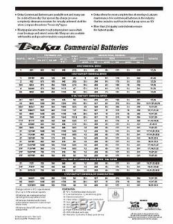 DEKA GENUINE NEW 904D 12Volt Commercial Battery 1290Amp CrankingPower (Group 4D)