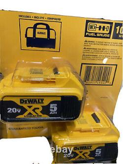 DeWalt DCB205-2CK 20 Volt 5 Amp Starter Kit BatteriesDCB115 Charger Bag DCB205-2