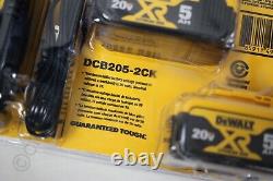 DeWalt DCB205-2CK 20 Volt 5 Amp Starter Kit Battery DCB115 Charger Bag DCB205-2