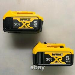 Dewalt 2 Pack DCB205 20 volt Lithium 5.0 amp battery New DCB205-2