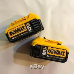 Dewalt Lot of 2 DCB205 20 volt Lithium 5.0 amp battery New w fuel gage DCB205-2