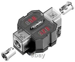 Digital Voltage & Amperage Audio Digital Meter 1/0 2 4 gauge IN and OUT Platinum