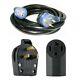 Direct 25' 220 Volt 50 Amp Heavy Duty 8/3 Welder Extension Cord With Outlet & Plug