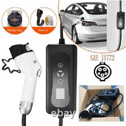 EV Charger 16A Electric Car Portable Charging Cable NEMA6-20 220V 20Ft Type1
