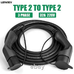 EV Charging Cable Type 2 To Type 2 Electric Car Plug Charger 3 Phase 22KW 5M 32A