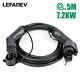 Ev Charging Cable Type 1 To Type2. 5m 32a Electric Car Charger 7.2kw Sae J1772